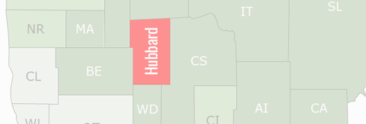 Hubbard County Map