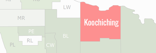 Koochiching County Map