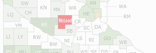 McLeod County Map