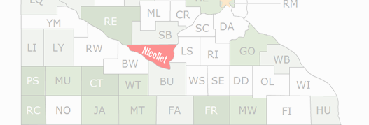 Nicollet County Map