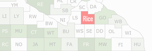 Rice County Map