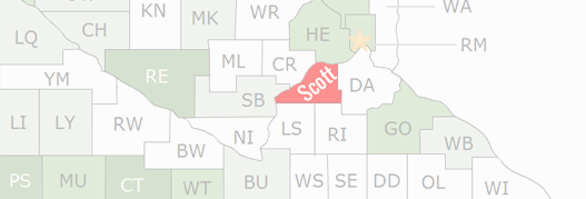Scott County Map