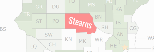 Stearns County Map