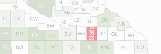 Steele County Map