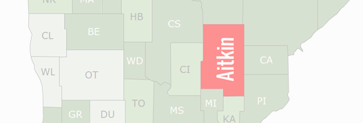 Aitkin County Map