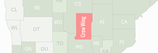 Crow Wing County Map